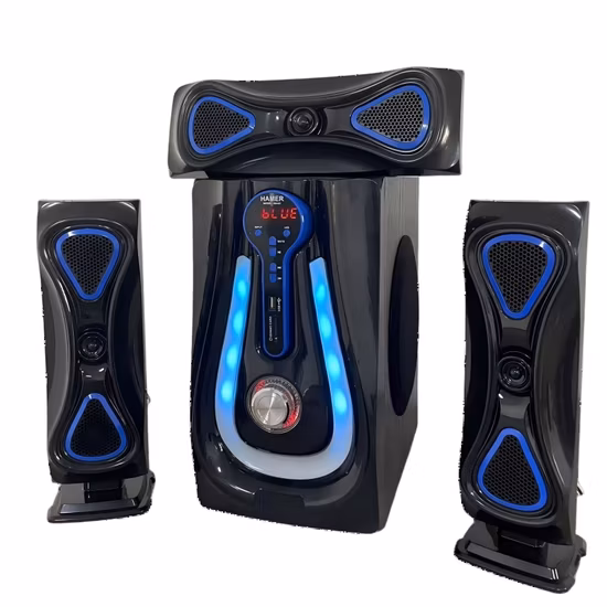 Altoparlante multimediale Home Theatre Tsaradia 5.1 con radio FM Bluetooth